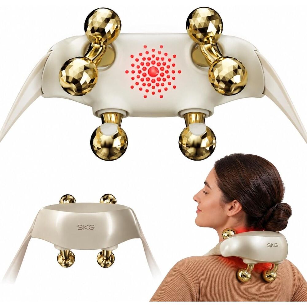 SKG KneadNova Titanium Luxury Neck Massager Deep Tissue Massage New Sealed